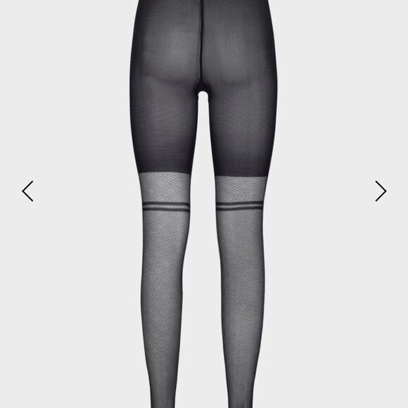 NWT WOLFORD biker tights black Large - Picture 8 of 9